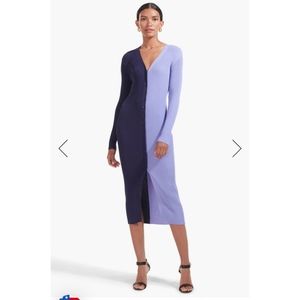 Staud Shoko Colorblock Dress